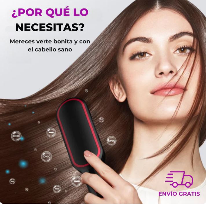 Cepillo Alisador Rizador Multifuncional - Un solo producto que reemplaza todas tus herramientas y cuida tu cabello mientras te hace sentir segura y hermosa.”